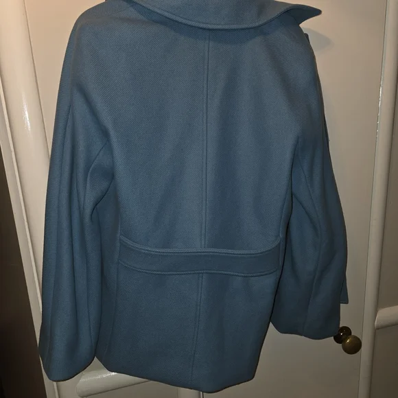 Talbots Women's Blue Pea Coat - new never worn! - Picture 4 of 6